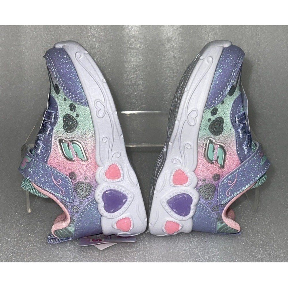 S Sport By Skechers Lucia Sneakers Light Up Stretch Laces Toddler Girls Size 5 - Picture 15 of 17